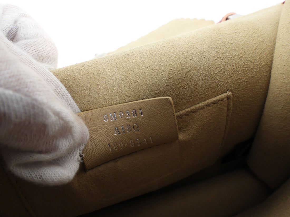 Fendi Red Leather Kan I Small Chain Flap Bag