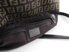 Fendi Brown Zucca Fabric East West Mama Baguette Bag