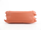 Fendi Peach Leather Mini Ruffle Peekaboo Crossbody Bag