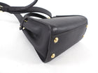 Fendi Dark Espresso Brown Leather Peekaboo Mini Bag