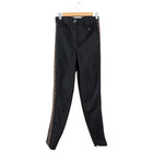 Fendi Black and Brown Jersey Zucca Print Slim Pant - IT40 / 4
