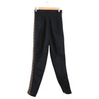 Fendi Black and Brown Jersey Zucca Print Slim Pant - IT40 / 4