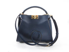 Fendi Navy Blue Leather Peekaboo Iconic Essentially Bag