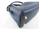 Fendi Navy Blue Leather Peekaboo Iconic Essentially Bag
