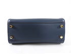 Fendi Navy Blue Leather Peekaboo Iconic Essentially Bag