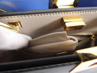 Fendi Navy Blue Leather Peekaboo Iconic Essentially Bag