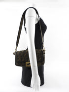 Fendi Brown FF Zucca Medium Two Way Baguette Bag