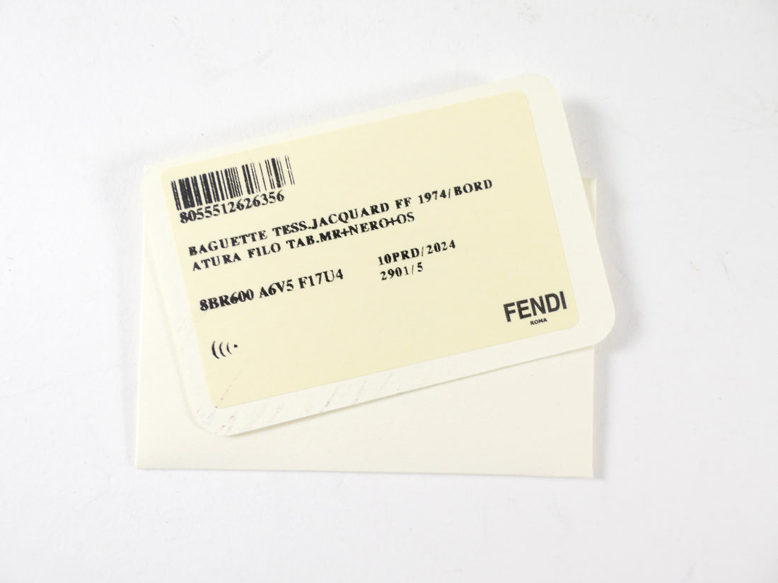 Fendi Brown FF Zucca Medium Two Way Baguette Bag