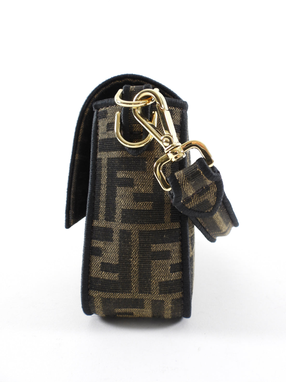 Fendi Brown FF Zucca Medium Two Way Baguette Bag