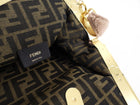 Fendi First Medium Light Beige Shearling Teddy Frame Bag