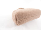 Fendi First Medium Light Beige Shearling Teddy Frame Bag