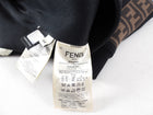 Fendi Black Jersey Zucca Logo Sides Midi Skirt - IT44 / 8 / M