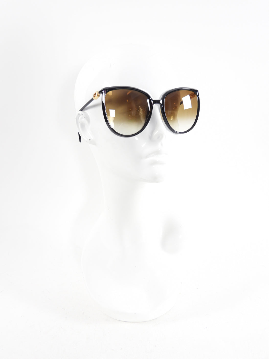 Fendi Black Sunglasses with Brown Lens FF0374