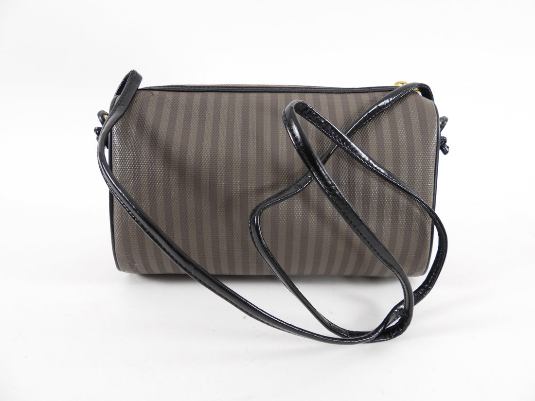 Fendi Vintage 1980's Stripe Pequin Crossbody Bag