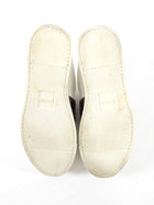 Fendi White Low Top Embossed FF Zucca Leather Sneakers - 36.5 / 6