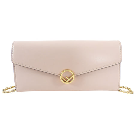 Fendi Blush Pink Nude F as in Fendi Wallet on Chain Bag