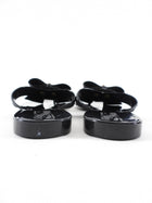 Salvatore Ferragamo Black Rubber Bow Jelly Flip Flop Sandals - 8