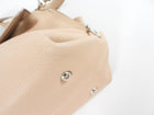 Salvatore Ferragamo Gancini Sofia Nude Grained Leather Two Way Handbag