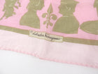 Ferragamo Vintage Light Pink Cotton Small Scarf