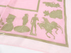 Ferragamo Vintage Light Pink Cotton Small Scarf