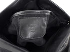 Flattered Black Leather Soft Clay Fold Over Clutch Bag