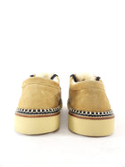 Freda Salvador Willow Tan Lug Shearling Suede Moccasin Shoe - 37