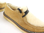Freda Salvador Willow Tan Lug Shearling Suede Moccasin Shoe - 37