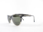 Garrett Leight California Optical Grey Tortoise Round Angelus Sunglasses
