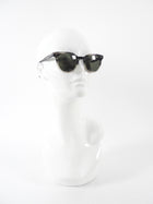 Garrett Leight California Optical Grey Tortoise Round Angelus Sunglasses