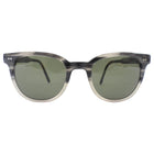 Garrett Leight California Optical Grey Tortoise Round Angelus Sunglasses