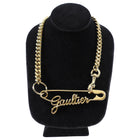 Jean-Paul Gaultier Goldtone Chain Safety Pin Necklace