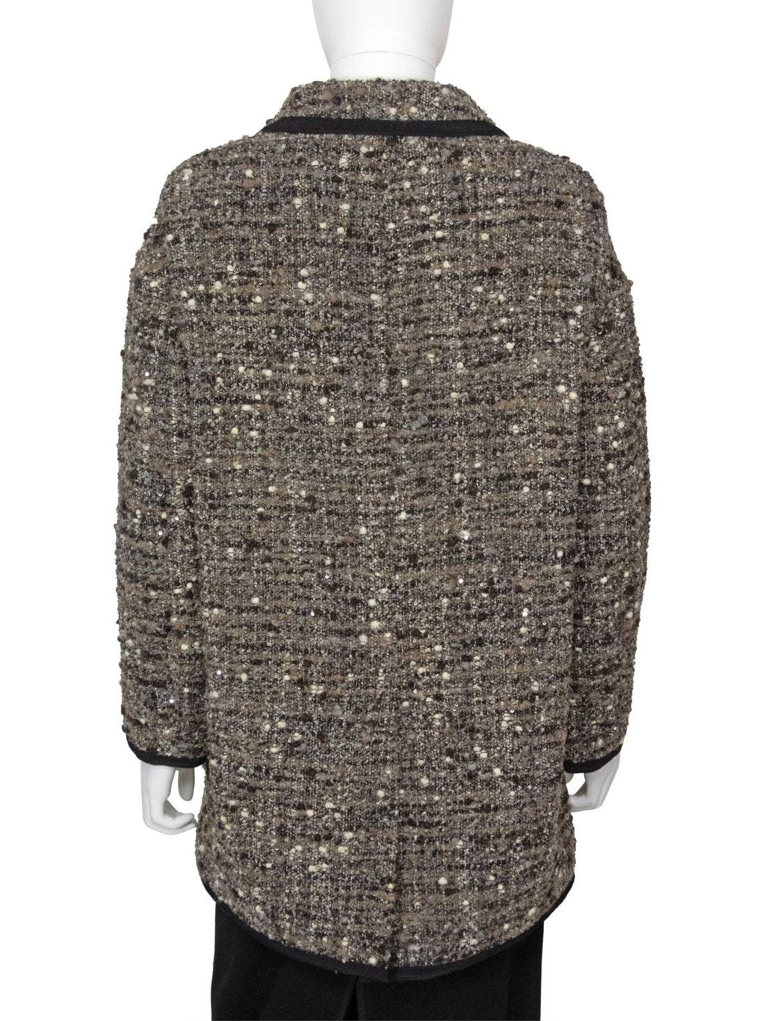 Giambattista Valli Tweed Sequin Wool Short Coat - 40 / US 4