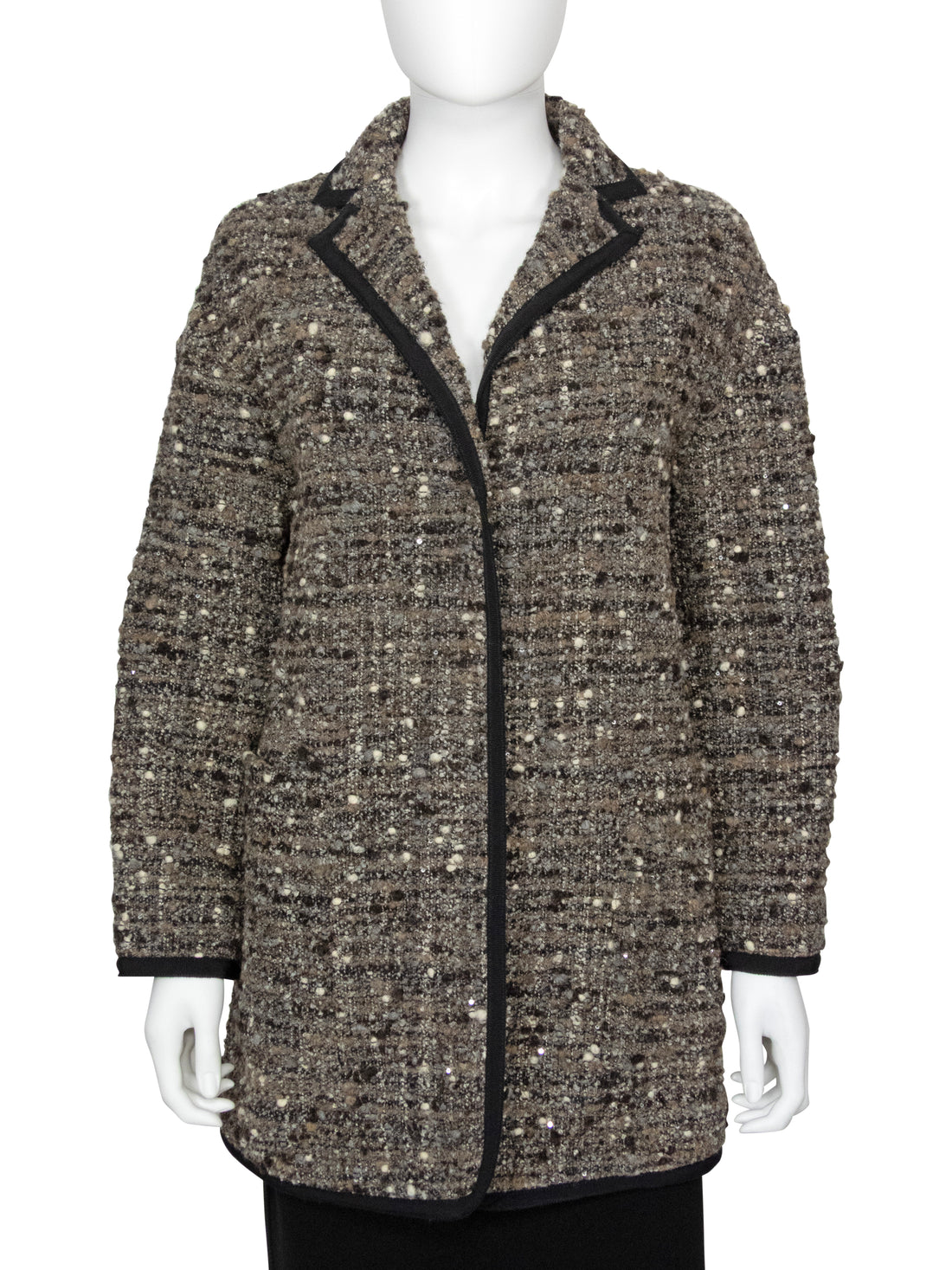 Giambattista Valli Tweed Sequin Wool Short Coat - 40 / US 4