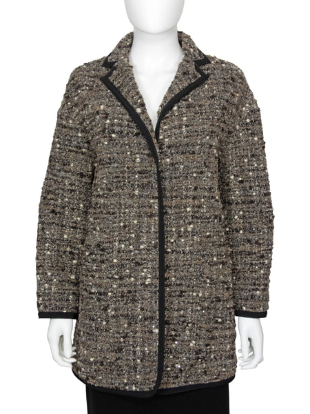 Giambattista Valli Tweed Sequin Wool Short Coat - 40 / US 4