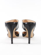 Gianvito Rossi Black Leather Point Toe Mules - 35.5