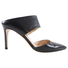Gianvito Rossi Black Leather Point Toe Mules - 35.5