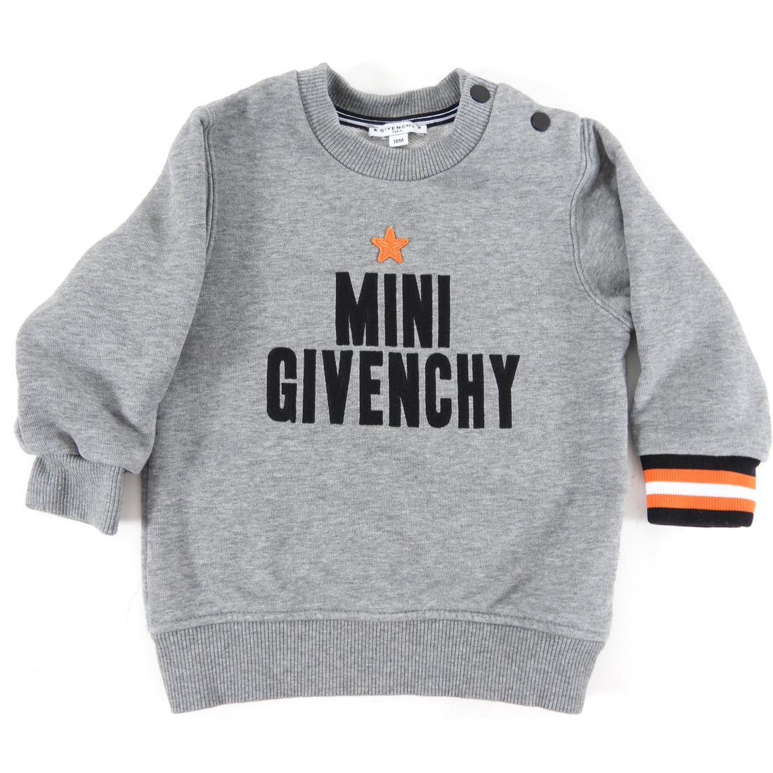 Mini Givenchy Grey Logo Sweatshirt - 18M