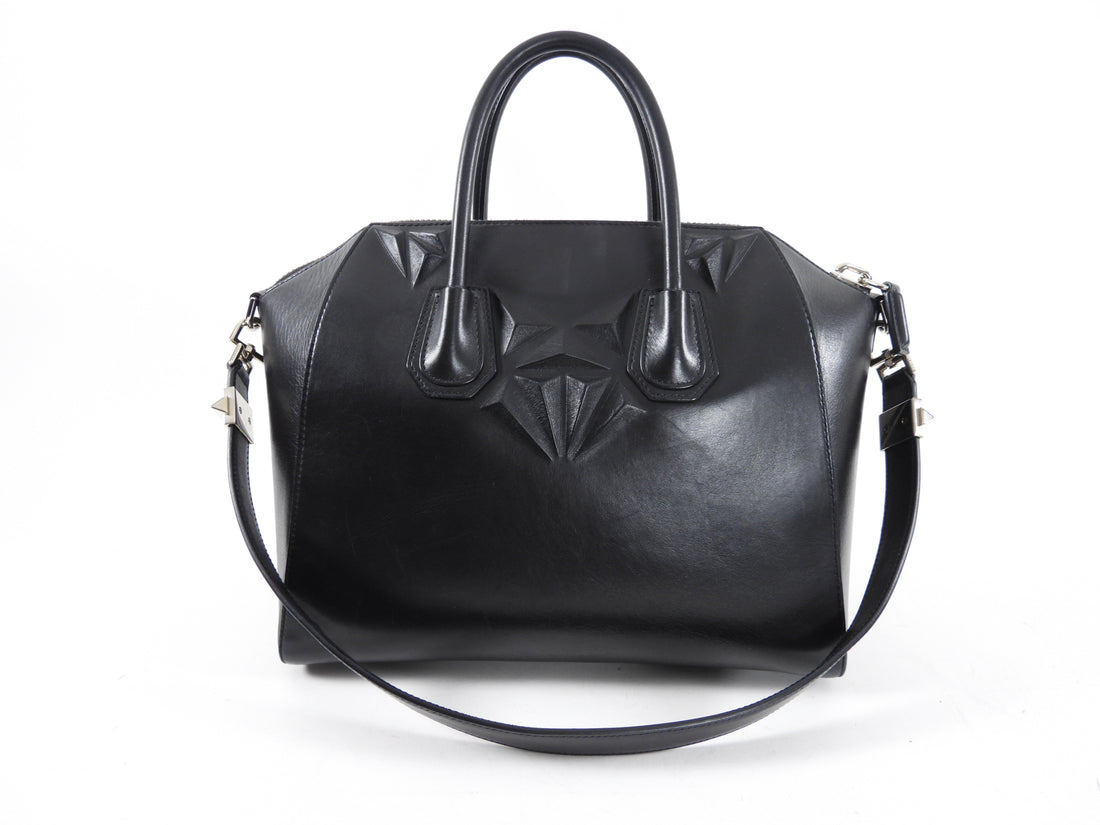 Givenchy Antigona Medium 3-D Animation Black Leather Bag