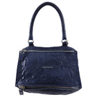 Givenchy Navy Blue Aged Pepe Leather Pandora Bag
