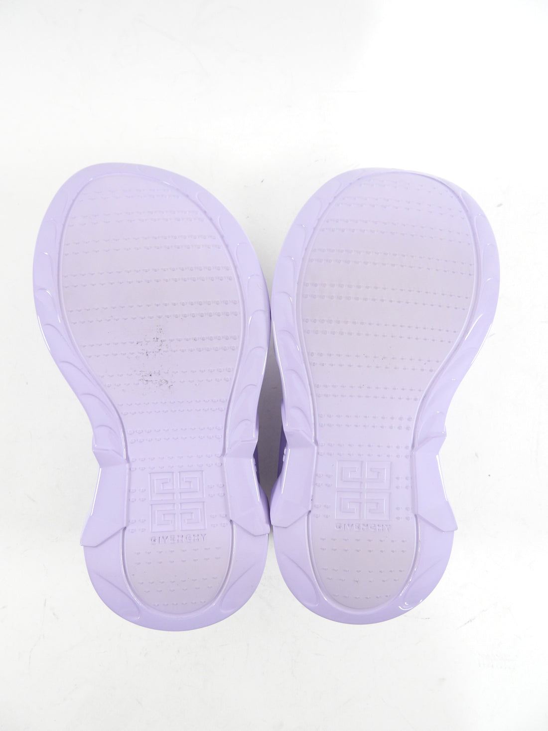 Givenchy Lilac Purple Rubber Marshmallow Slides - 9