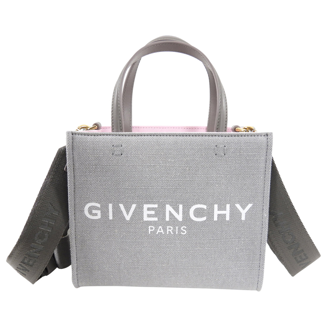 Givenchy Light Grey Canvas Mini G-Tote Bag