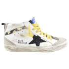 Golden Goose Mid Star White and Yellow Sneakers - 36