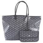 Goyard Grey Goyardine Coated Canvas Saint Louis PM Tote with Pouch
