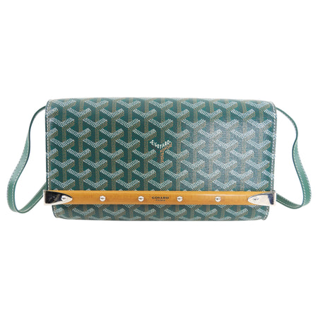 Goyard Monte Carlo PM Clutch Green Crossbody Bag