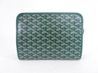 Goyard Green Monogram Jouvence MM Toiletry Bag Clutch with Wristlet
