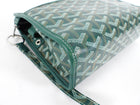 Goyard Green Monogram Jouvence MM Toiletry Bag Clutch with Wristlet