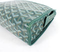 Goyard Green Monogram Jouvence MM Toiletry Bag Clutch with Wristlet