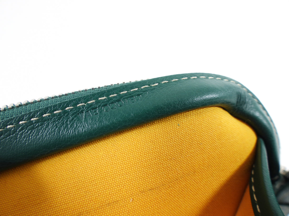 Goyard Green Monogram Jouvence MM Toiletry Bag Clutch with Wristlet