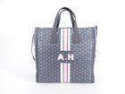Goyard Grey Voltaire Satchel Tote Bag and Passport Holder Set