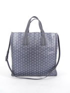 Goyard Grey Voltaire Satchel Tote Bag and Passport Holder Set